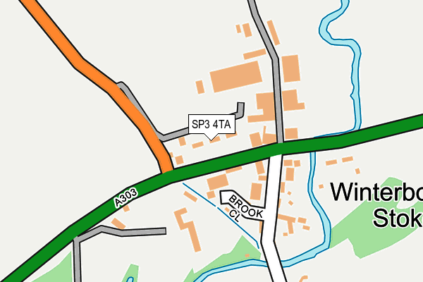 SP3 4TA map - OS OpenMap – Local (Ordnance Survey)