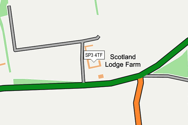 SP3 4TF map - OS OpenMap – Local (Ordnance Survey)