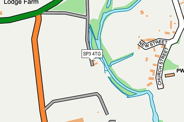 SP3 4TG map - OS OpenMap – Local (Ordnance Survey)