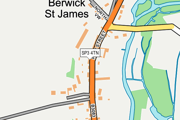 SP3 4TN map - OS OpenMap – Local (Ordnance Survey)