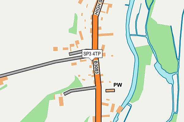 SP3 4TP map - OS OpenMap – Local (Ordnance Survey)