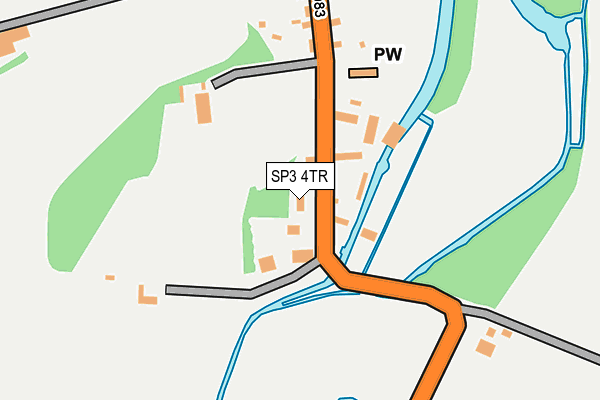 SP3 4TR map - OS OpenMap – Local (Ordnance Survey)