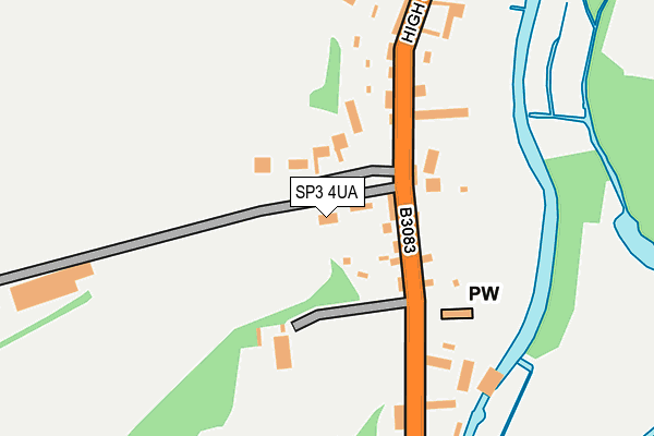 SP3 4UA map - OS OpenMap – Local (Ordnance Survey)