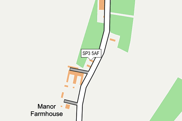 SP3 5AF map - OS OpenMap – Local (Ordnance Survey)