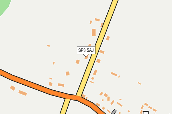 SP3 5AJ map - OS OpenMap – Local (Ordnance Survey)