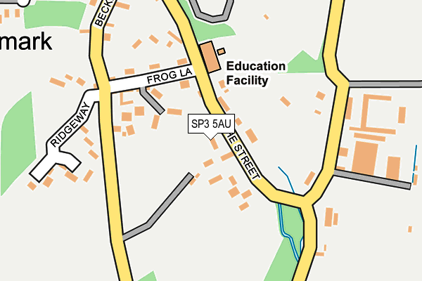 SP3 5AU map - OS OpenMap – Local (Ordnance Survey)