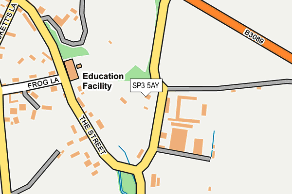 SP3 5AY map - OS OpenMap – Local (Ordnance Survey)