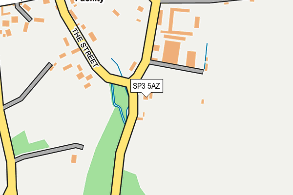 SP3 5AZ map - OS OpenMap – Local (Ordnance Survey)