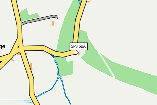SP3 5BA map - OS OpenMap – Local (Ordnance Survey)