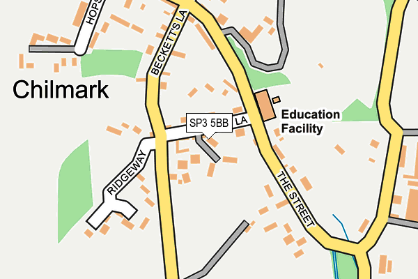 SP3 5BB map - OS OpenMap – Local (Ordnance Survey)