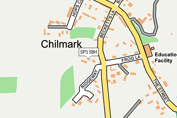 SP3 5BH map - OS OpenMap – Local (Ordnance Survey)