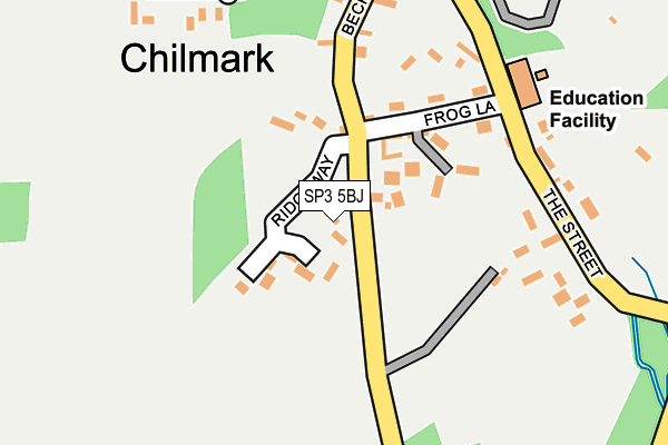 SP3 5BJ map - OS OpenMap – Local (Ordnance Survey)