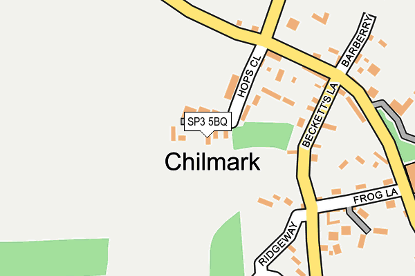 SP3 5BQ map - OS OpenMap – Local (Ordnance Survey)
