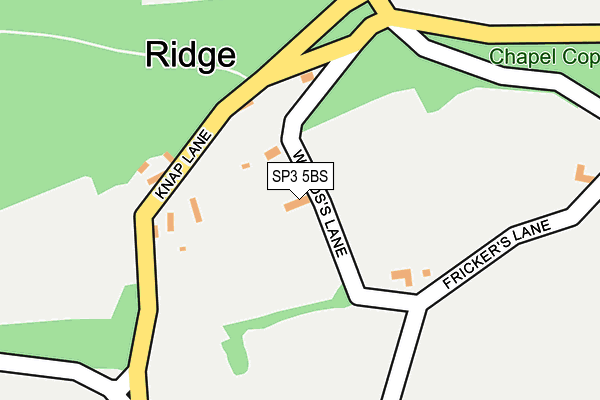 SP3 5BS map - OS OpenMap – Local (Ordnance Survey)