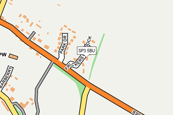 SP3 5BU map - OS OpenMap – Local (Ordnance Survey)