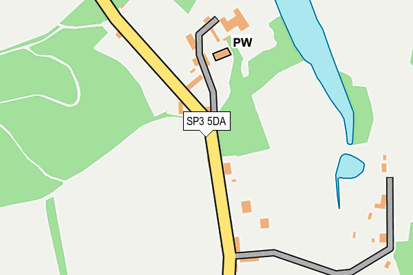 SP3 5DA map - OS OpenMap – Local (Ordnance Survey)