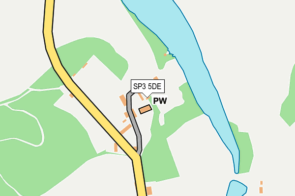 SP3 5DE map - OS OpenMap – Local (Ordnance Survey)