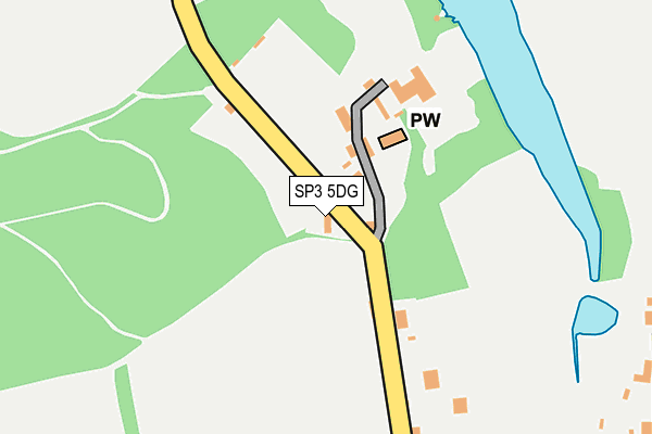 SP3 5DG map - OS OpenMap – Local (Ordnance Survey)