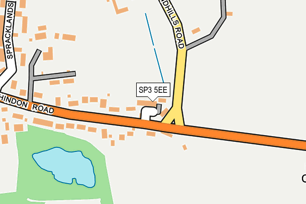 SP3 5EE map - OS OpenMap – Local (Ordnance Survey)