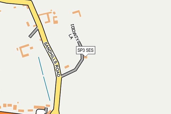 SP3 5ES map - OS OpenMap – Local (Ordnance Survey)