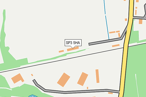 SP3 5HA map - OS OpenMap – Local (Ordnance Survey)