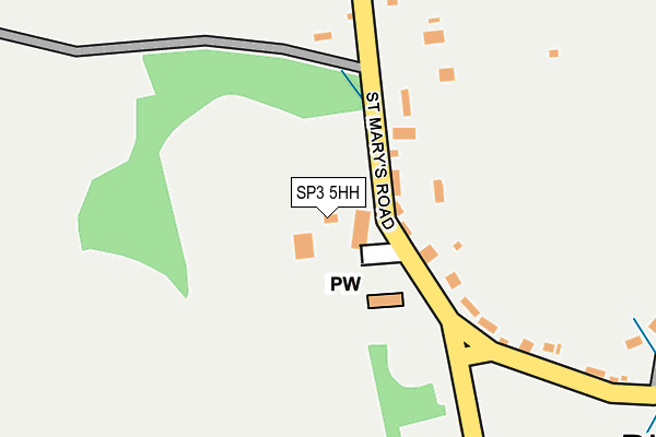 SP3 5HH map - OS OpenMap – Local (Ordnance Survey)
