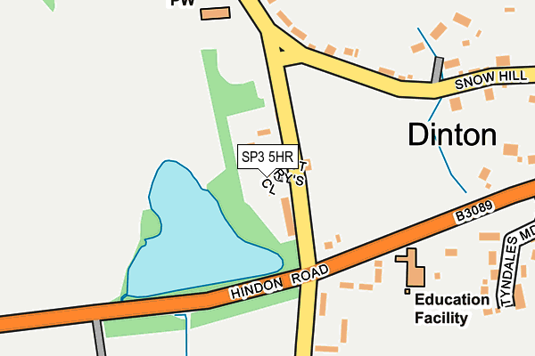 SP3 5HR map - OS OpenMap – Local (Ordnance Survey)