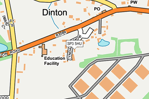 SP3 5HU map - OS OpenMap – Local (Ordnance Survey)