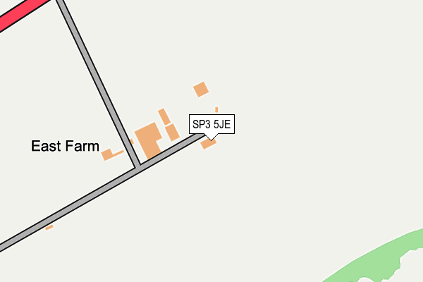 SP3 5JE map - OS OpenMap – Local (Ordnance Survey)