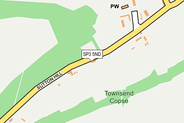 SP3 5ND map - OS OpenMap – Local (Ordnance Survey)