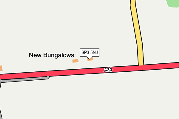 SP3 5NJ map - OS OpenMap – Local (Ordnance Survey)