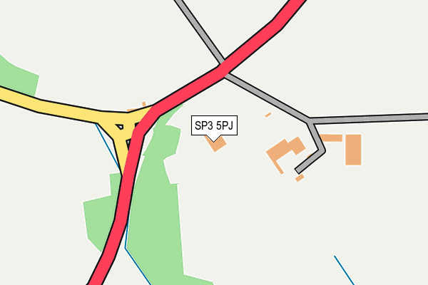 SP3 5PJ map - OS OpenMap – Local (Ordnance Survey)