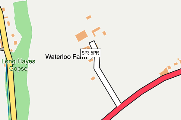 SP3 5PR map - OS OpenMap – Local (Ordnance Survey)