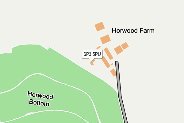 SP3 5PU map - OS OpenMap – Local (Ordnance Survey)