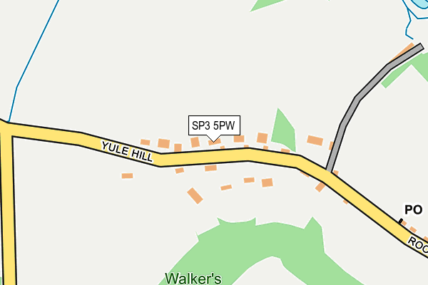 SP3 5PW map - OS OpenMap – Local (Ordnance Survey)