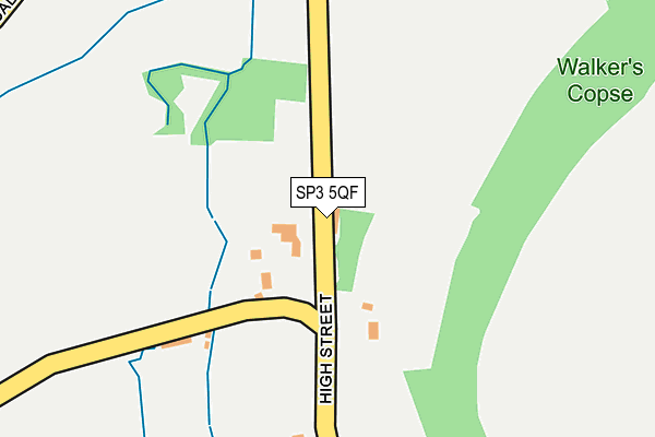 SP3 5QF map - OS OpenMap – Local (Ordnance Survey)