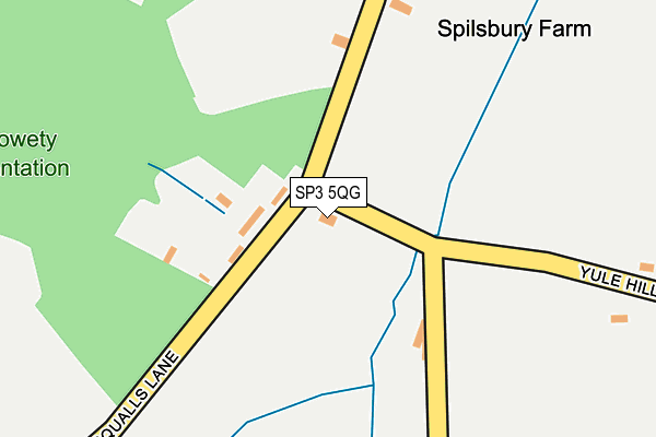 SP3 5QG map - OS OpenMap – Local (Ordnance Survey)