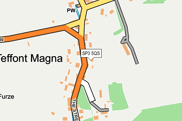SP3 5QS map - OS OpenMap – Local (Ordnance Survey)