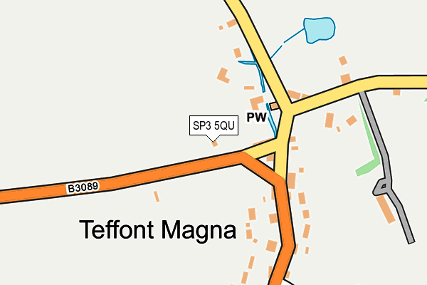 SP3 5QU map - OS OpenMap – Local (Ordnance Survey)