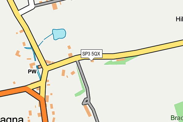 SP3 5QX map - OS OpenMap – Local (Ordnance Survey)