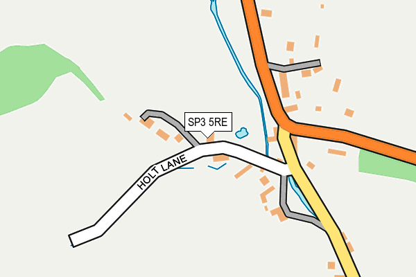 SP3 5RE map - OS OpenMap – Local (Ordnance Survey)