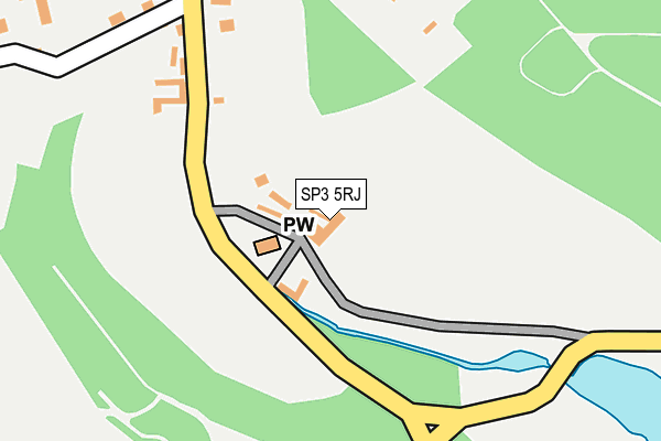 SP3 5RJ map - OS OpenMap – Local (Ordnance Survey)