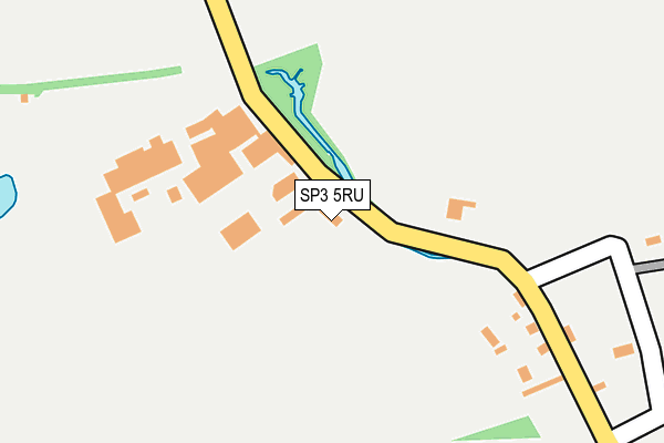 SP3 5RU map - OS OpenMap – Local (Ordnance Survey)