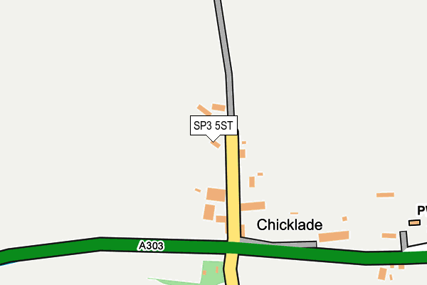 SP3 5ST map - OS OpenMap – Local (Ordnance Survey)