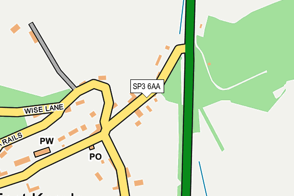 SP3 6AA map - OS OpenMap – Local (Ordnance Survey)
