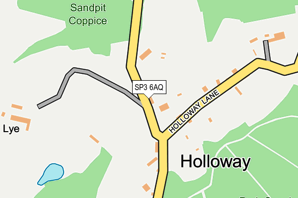 SP3 6AQ map - OS OpenMap – Local (Ordnance Survey)