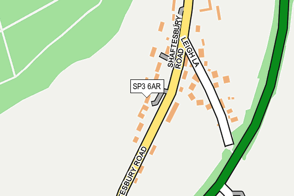 SP3 6AR map - OS OpenMap – Local (Ordnance Survey)