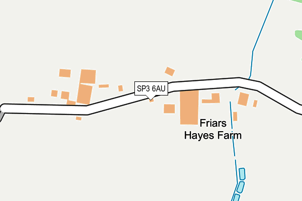 SP3 6AU map - OS OpenMap – Local (Ordnance Survey)