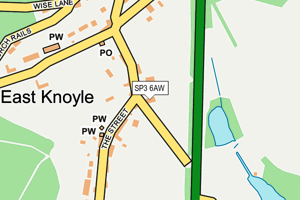 SP3 6AW map - OS OpenMap – Local (Ordnance Survey)