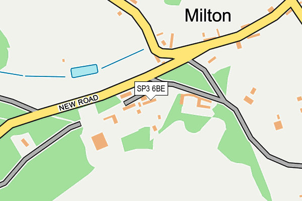 SP3 6BE map - OS OpenMap – Local (Ordnance Survey)